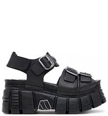 Sandały na obcasie NEW ROCK czarne