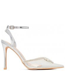 Sandały na obcasie DeeZee przezroczysty