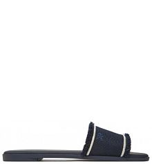 Klapki Tommy Hilfiger granatowe damskie