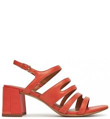 Sandały na obcasie Tamaris pomarańczowe