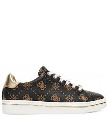 Sneakersy Guess brązowe damskie