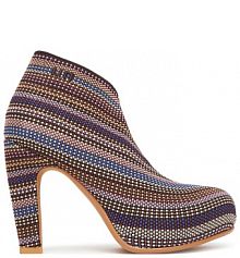 Botki na obcasie United Nude brązowe