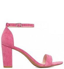 Sandały na obcasie DeeZee różowe