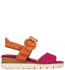 Sandały na obcasie Tamaris różowe