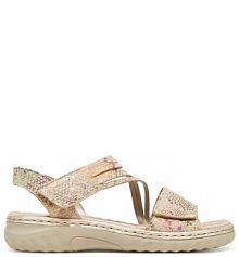 Sandały Rieker beżowe damskie