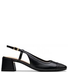 Sandały na obcasie Clarks czarne