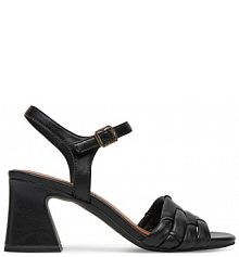 Sandały na obcasie Tamaris czarne