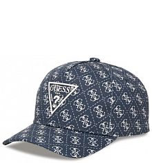 Czapka z daszkiem Guess granatowa damska