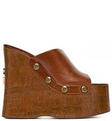 Klapki Naked Wolfe brązowe damskie