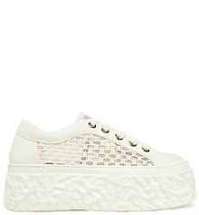 Sneakersy AGL białe damskie