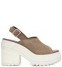 Sandały na obcasie Converse zielone