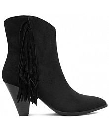 Botki na obcasie DeeZee czarne