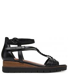 Sandały na obcasie Tamaris czarne