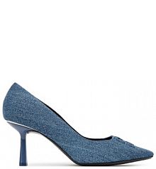 Szpilki DKNY niebieskie