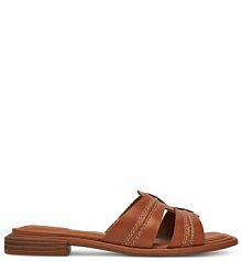 Klapki Clarks brązowe damskie