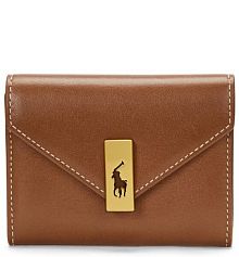 Portfel Polo Ralph Lauren brązowy damski