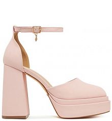 Sandały na obcasie DeeZee różowe