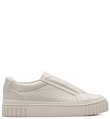 Sneakersy Clarks białe damskie