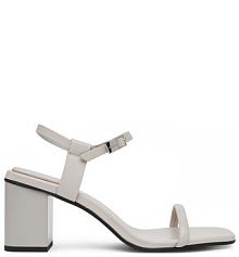 Sandały na obcasie Calvin Klein szare