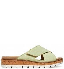 Klapki Comfortabel zielone damskie