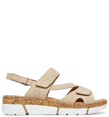 Sandały Rieker beżowe damskie