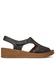 Sandały na obcasie Comfortabel czarne