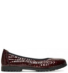 Baleriny Caprice bordowy