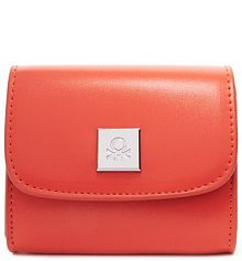 Portfel United Colors Of Benetton pomarańczowy damski