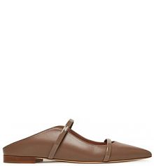 Klapki MALONE SOULIERS brązowe damskie