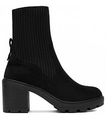 Botki na obcasie DeeZee czarne