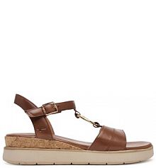 Sandały na obcasie Tamaris brązowe