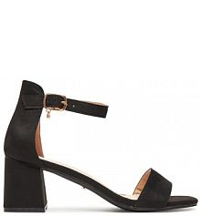 Sandały na obcasie DeeZee czarne