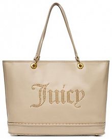 Torebka shopperka Juicy Couture beżowa