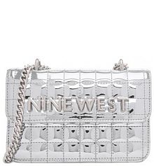 Torebka wieczorowa Nine West srebrna