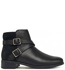 Botki Clarks czarne damskie