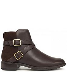 Botki Clarks brązowe damskie