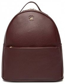 Plecak Beverly Hills Polo Club bordowy damski