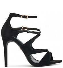 Sandały na obcasie DeeZee czarne