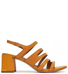 Sandały na obcasie Tamaris żółte