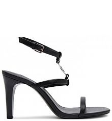 Sandały na obcasie KARL LAGERFELD czarne