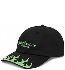 Czapka z daszkiem Juicy Couture czarna damska