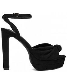 Sandały na obcasie DeeZee czarne