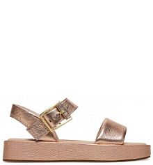 Sandały Clarks złote damskie