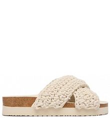 Klapki DeeZee écru damskie