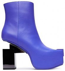 Botki na obcasie United Nude niebieskie