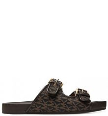 Klapki MICHAEL Michael Kors brązowe damskie