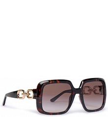 Okulary Guess brązowe damskie