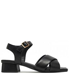 Sandały na obcasie Clarks czarne