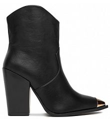 Botki na obcasie DeeZee czarne