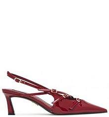 Sandały na obcasie Steve Madden bordowy